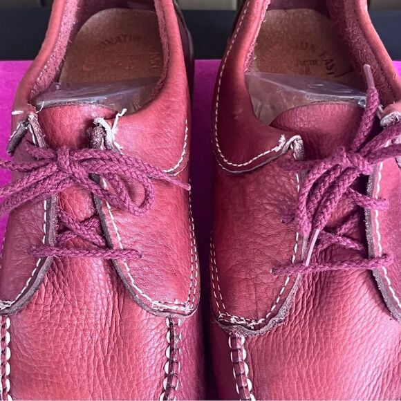 Skateboards Endicott Johnson Red Leather stitched Shoe 8 - Picture 8 of 11